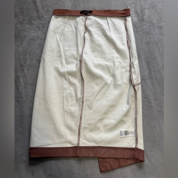 Dynamite Vegan Leather Mini Skirt, Brown, Size M - Picture 9 of 11